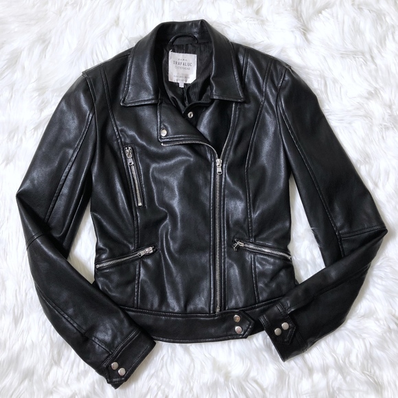 🌟 Zara Trafaluc Women's Moto Leather Jacket! - Picture 7 of 7
